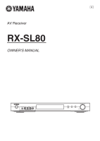 Yamaha RXSL-80 - Owners Manual